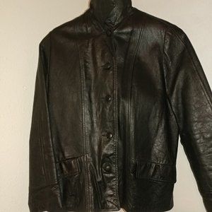 Vintage Black Leather Jacket